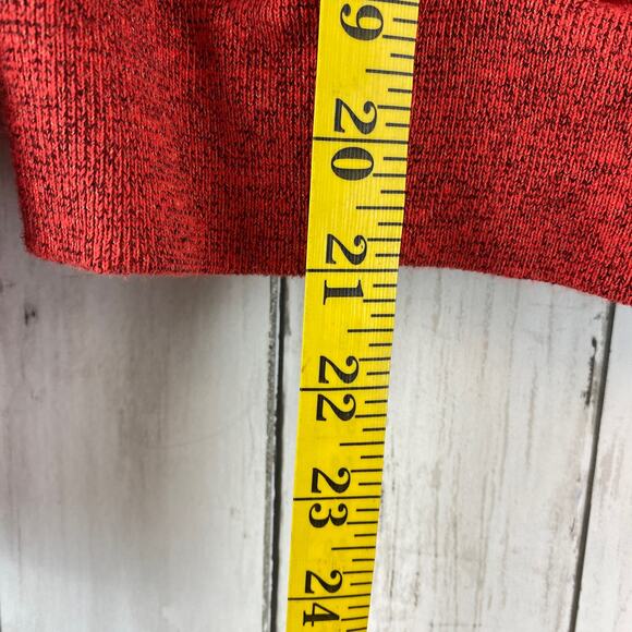 n:PHILANTHROPY Ventura Sweatshirt French Terry Cold Shoulder in Red Size Medium - Picture 10 of 10